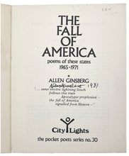 Load image into Gallery viewer, The Fall of America: Poems of these states 1965-1971