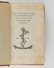 Load image into Gallery viewer, DANTE Alighieri. Dante col sito, et forma dell’Inferno tratta dalla istessa descrittione del poeta. [[bmid:2120511c]]