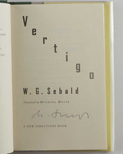 Load image into Gallery viewer, SEBALD, W.G. Vertigo. [[bmid:2120583]]