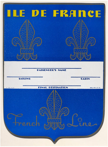 SS Ile de France, French Line