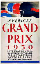 Load image into Gallery viewer, Sweden Grand Prix 1930