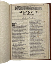 Load image into Gallery viewer, [SHAKESPEARE, William.] Measure for Measure [ extracted from Mr. William Shakespeares comedies, histories, and tragedies. Published according to the true originall copies]. [[bmid:2120870a]]