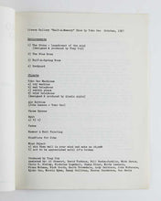 Load image into Gallery viewer, ONO, Yoko. Catalogue of the exhibition Half-a-Wind-Show at the Lisson Gallery.