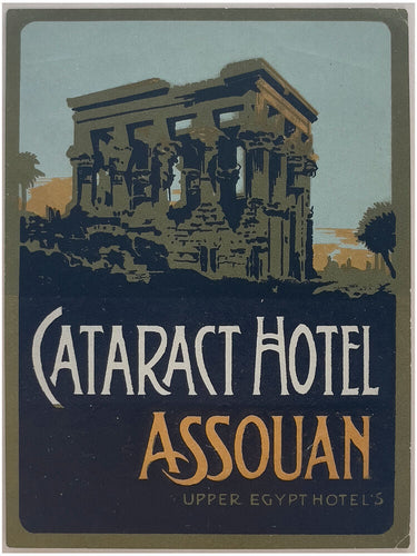 Cataract Hotel, Assouan, Upper Egypt Hotel's