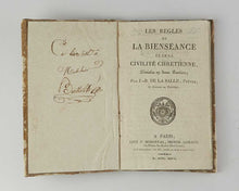 Load image into Gallery viewer, DE LA SALLE, Jean Baptiste. Les règles de la bienséance et de la civilité Chrétienne, divisées en deux parties. [[bmid:2121031a]]