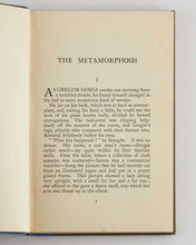 Load image into Gallery viewer, KAFKA, Franz. The Metamorphosis.