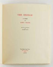 Load image into Gallery viewer, CRANE, Hart; Walker EVANS ( photographs ). The Bridge: A Poem. [[bmid:2121209b]]