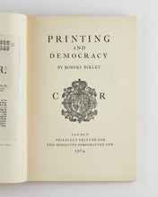 Load image into Gallery viewer, Printing and the Mind of Man [with] Printing and Democracy