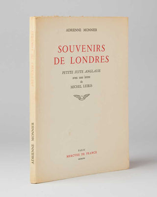MONNIER, Adrienne. Souvenirs de Londres. Petite suite anglaise. [[bmid:2121231]]