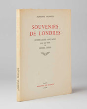 Load image into Gallery viewer, MONNIER, Adrienne. Souvenirs de Londres. Petite suite anglaise. [[bmid:2121231]]