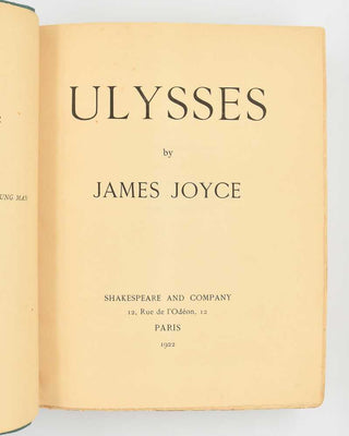 JOYCE, James. Ulysses. [[bmid:2121243e]]