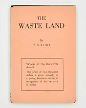 Load image into Gallery viewer, ELIOT, T.S. The Waste Land. [[bmid:2121244g]]