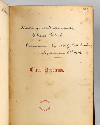 BAIRD, Mrs W.J. The Twentieth Century Retractor, Chess Fantasies, and Letter Problems. [[bmid:2121327b]]