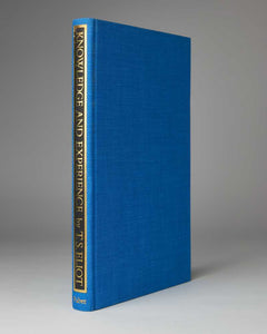 ELIOT, T.S. Knowledge and Experience in the philosophy of F.H.