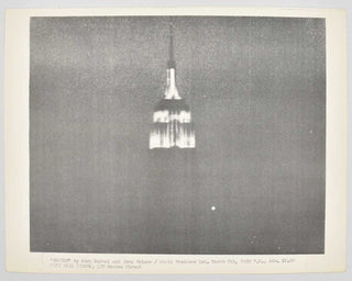 WARHOL, Andy, John PALMER, and Jonas MEKAS. Flyer announcing the film premiere of Empire . [[bmid:2121483]]