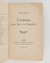 Load image into Gallery viewer, ‘LORRAIN, Jean’, pseud . [ i.e. Paul DUVAL]. Contes pour lire à la Chandelle.