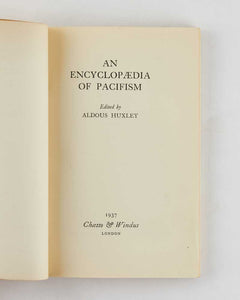An Encyclopaedia of Pacifism