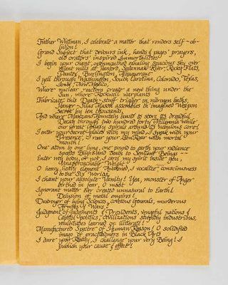 GINSBERG, Allen. Plutonian Ode.
