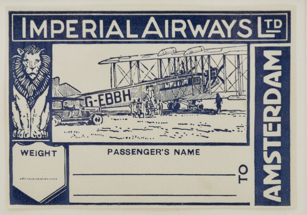 ANON. Imperial Airways Ltd, to Amsterdam.
