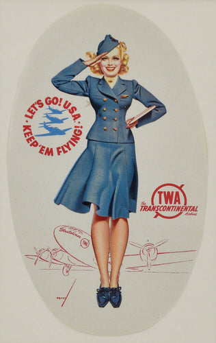 PETTY, George. TWA, Keep Em Flying!.