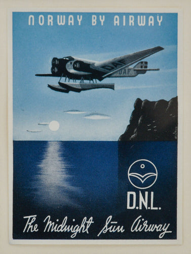 ANON. Norway by Airway, D.N.L. The Midnight Sun Airway.