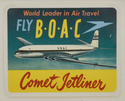 ANON. Fly B.O.A.C, Comet Jetliner.