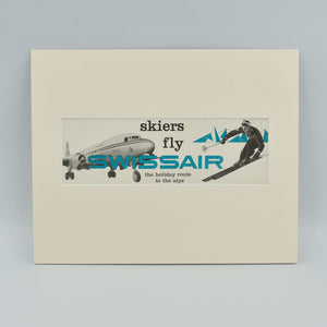 Skiers fly Swiss Air, the holiday route to the Alps