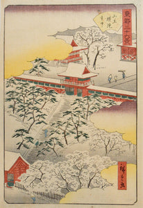 Sanno Gongen Shrine in the Snow