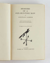 Load image into Gallery viewer, SASSOON, Siegfried. Memoirs of a Fox-Hunting Man.