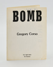 Load image into Gallery viewer, CORSO, Gregory. BOMB.