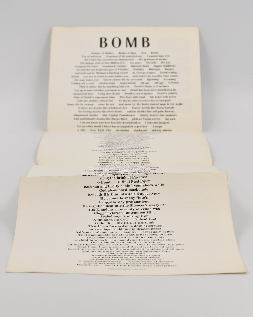 CORSO, Gregory. BOMB.