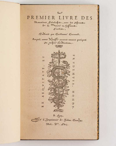 Le Premier livre des Narrations Fabuleuses, avec les discours et la …
