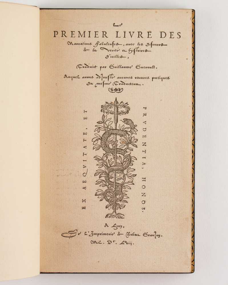 Le Premier livre des Narrations Fabuleuses, avec les discours et la …