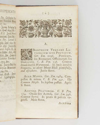 BLACKSTONE, John. Fasciculus Plantarum circa Harefield sponte nascentium. Cum appendice, ad loci historiam spectante. [[bmid:2121839d]]