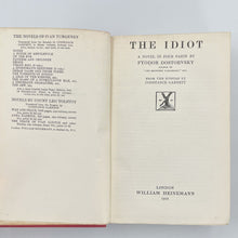 Load image into Gallery viewer, The Idiot. A Novel in Four Parts. From the Russian by …