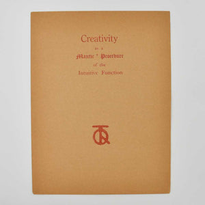 Creativity as a Mantic Procedure of the Intuitive Function