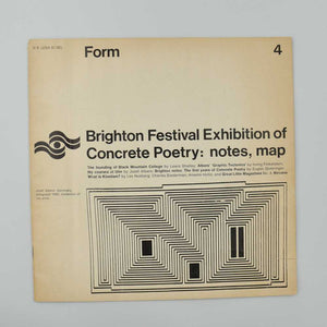 Form No. 4: Brighton Festival Exhibition of Concrete Poetry: notes, map