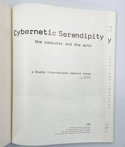 Cybernetic Serendipity. The Computer and the Arts: A Studio International Special …