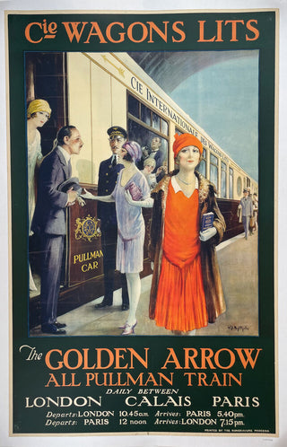 BAGDATOPOULOS, William Spencer (1888-1965). The Golden Arrow all Pullman Train, Cie Wagons Lits.
