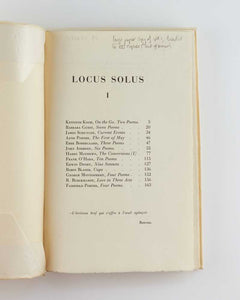Locus Solus 1 Winter 1961