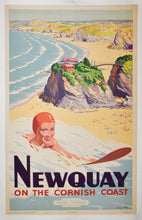 Load image into Gallery viewer, RILEY, Harry (1895-1966). Newquay on the Cornish Coast.