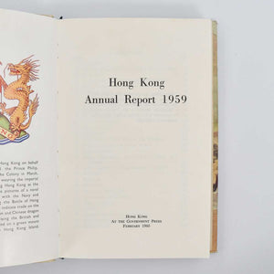 Hong Kong Annual Report 1959