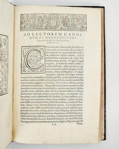 GILBERT, William. De magnete, magneticisque corporibus, et de magno magnete tellure; Physiologia noua, plurimis & argumentis, & experimentis demonstrata.