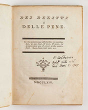 Load image into Gallery viewer, Dei delitti e delle pene