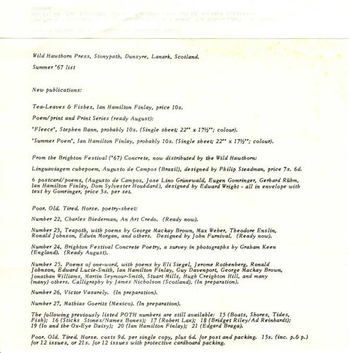 Summer '67 List