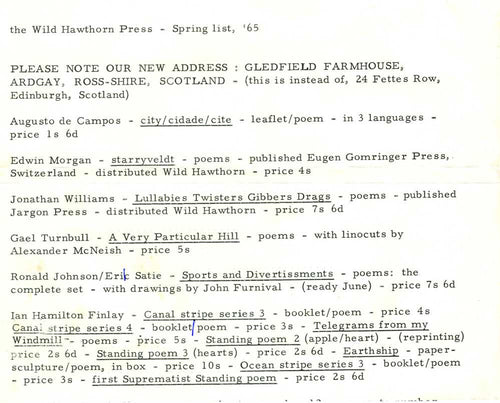 Spring List '65