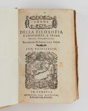 Load image into Gallery viewer, Somma della filosofia d’Aristotele, e prima della dialettica