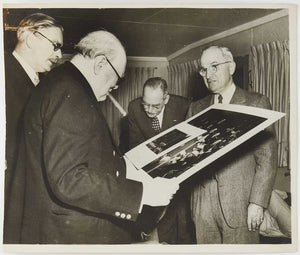 Photograph of Winston Churchill and Harry S. Truman