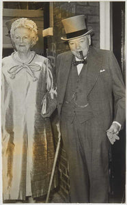 Photograph of Winston Churchill and wife
