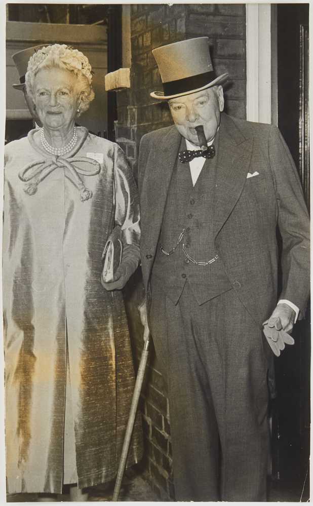 Photograph of Winston Churchill and wife
